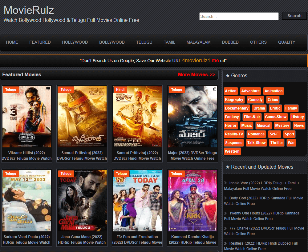 4movierulz Website