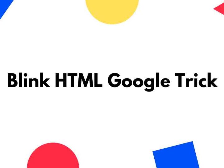 Uncover the Blink HTML Google Trick Inspired by 90s Web Days
