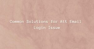 how to login ATT email account