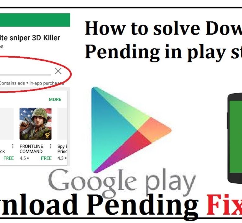 Fixing Google Play Store Download Pending