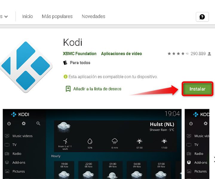 How to install Kodi on Android