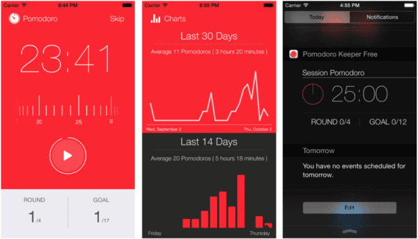 pomodoro time tracker app