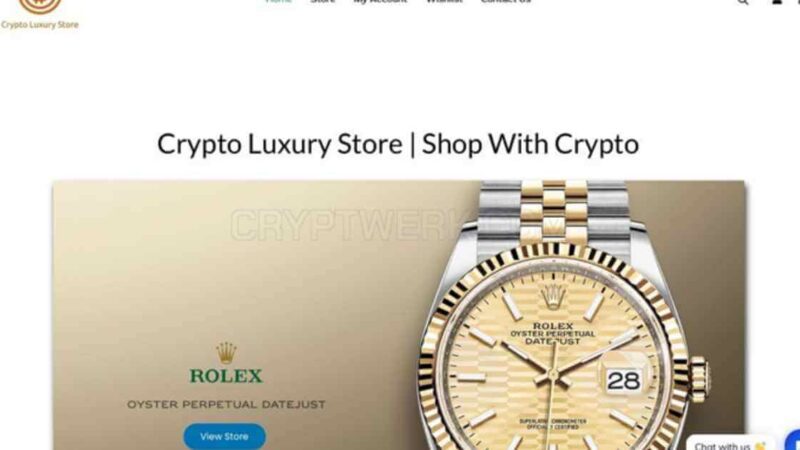 Shop with crypto at Crypto Luxury Store