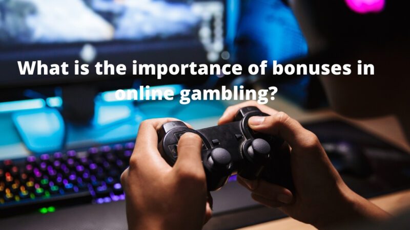 What is the importance of bonuses in online gambling?