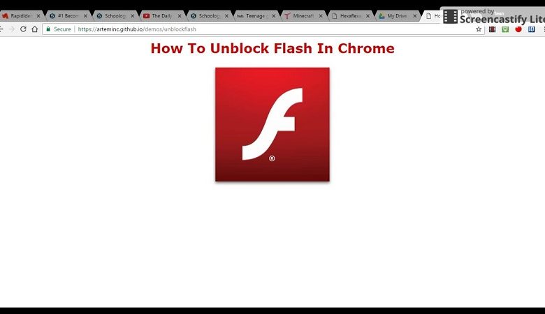 unblock adobe flash player