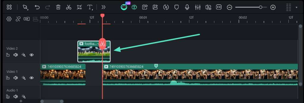 build-layered-video-pc define placement of second footage