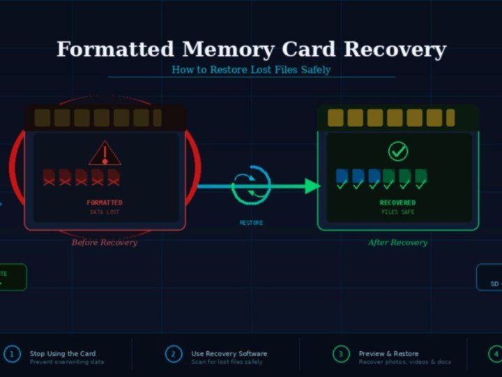 Formatted Memory Card Recovery: How to Restore Lost Files Safely