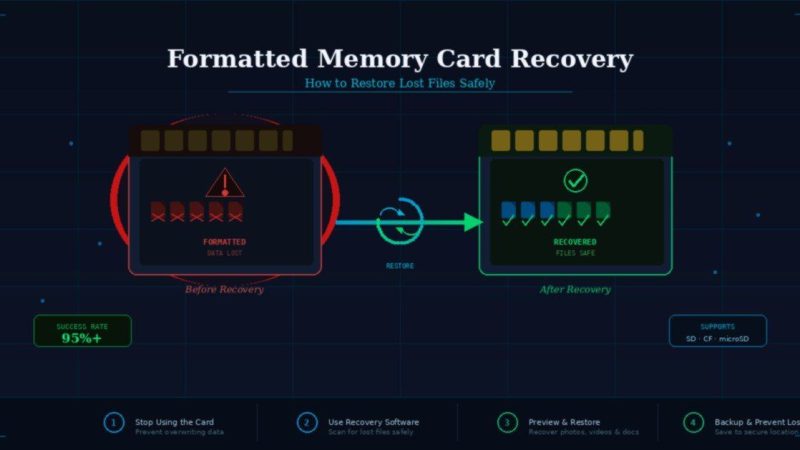 Formatted Memory Card Recovery: How to Restore Lost Files Safely