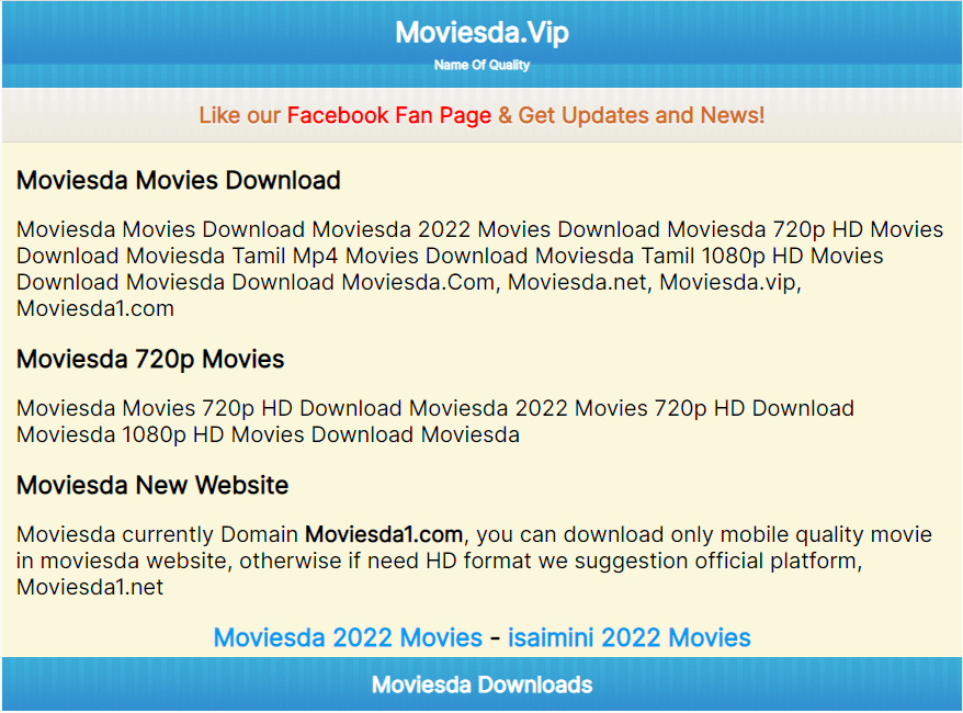 moviesda website