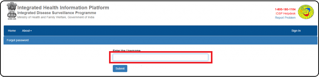 ihip submit new password