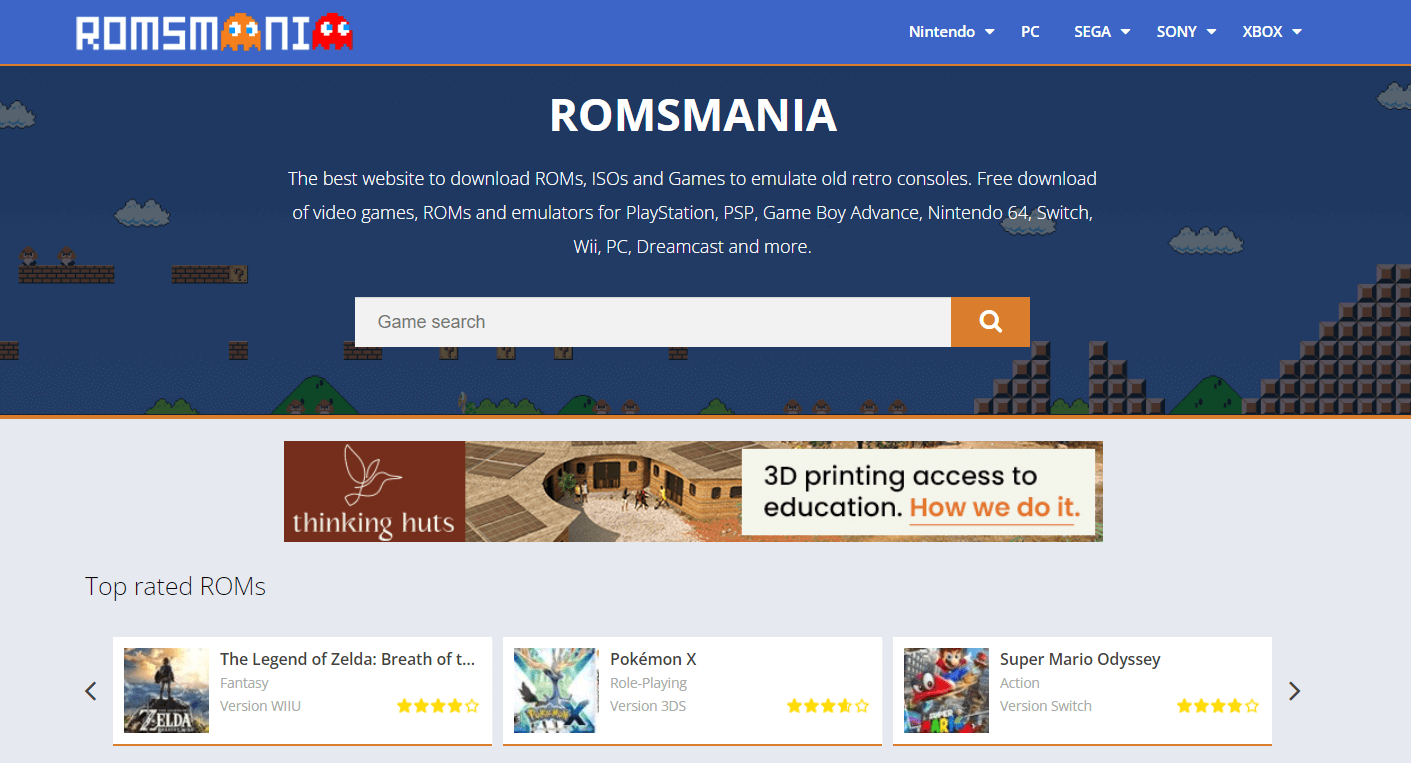 romsmania website